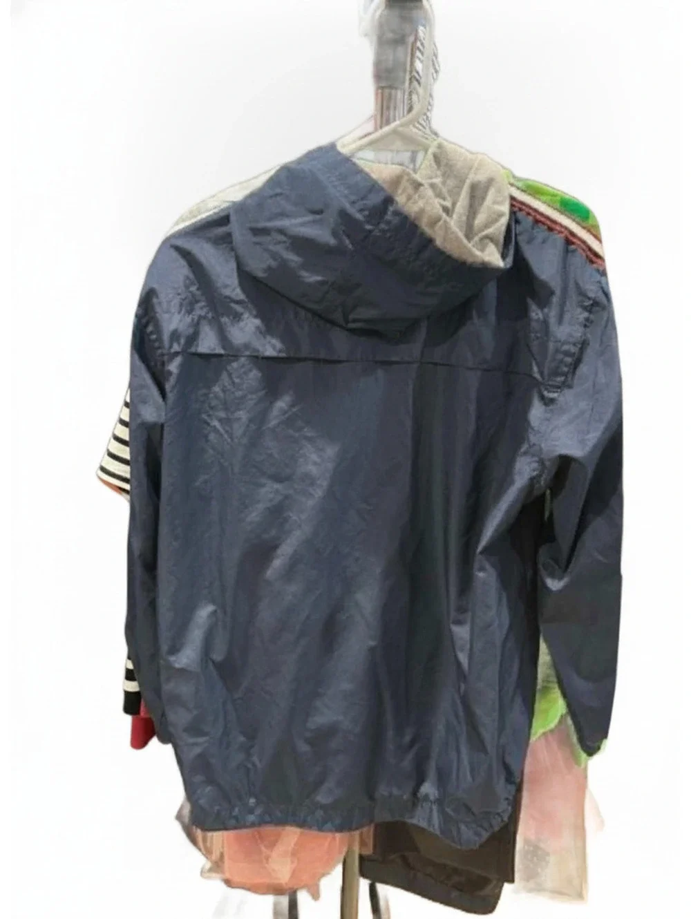 The Children's Place Navy Blue Hooded Windbreaker Jacket Size 10/12 Lg
